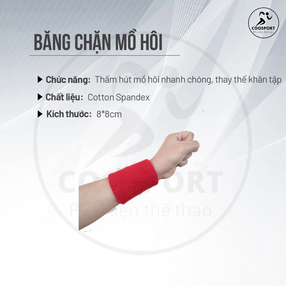 Băng Quấn Cổ Tay Thấm Mồ Hôi