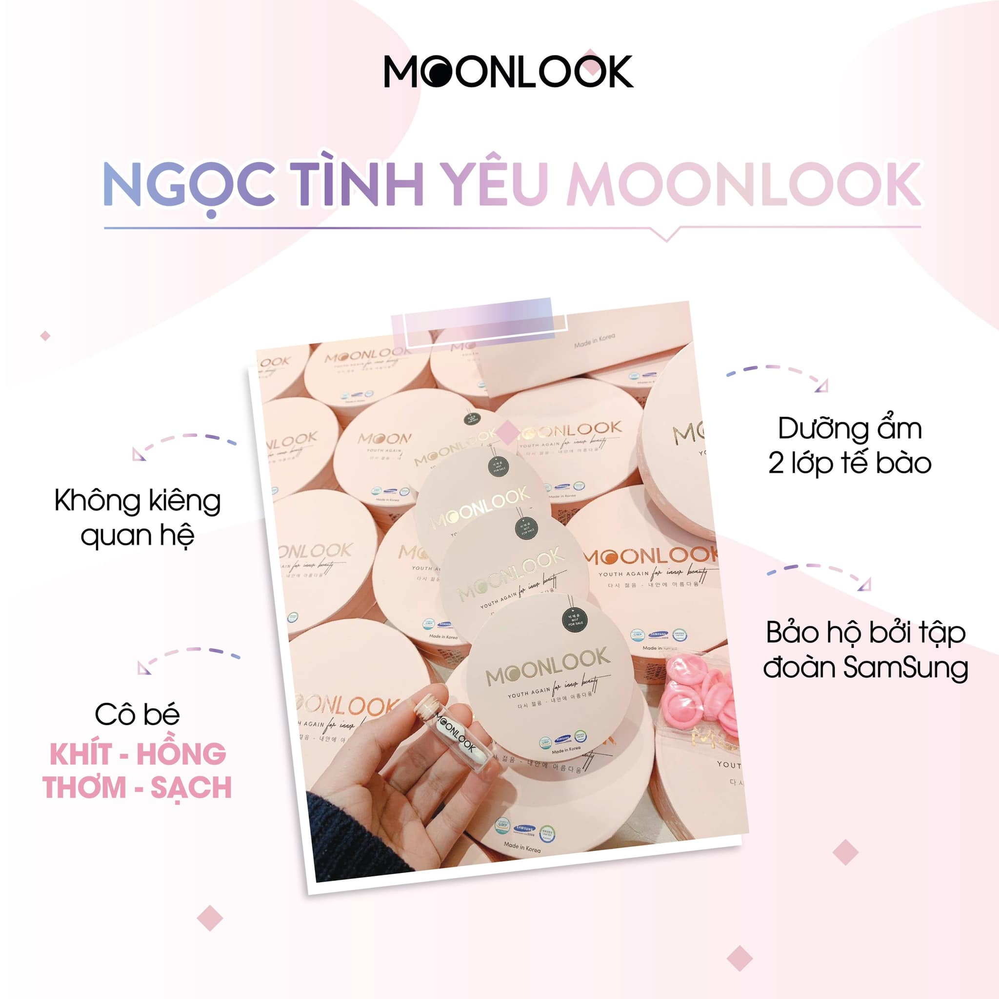 Viên đặt phụ khoa Moonlook mảnh ghép tình yêu