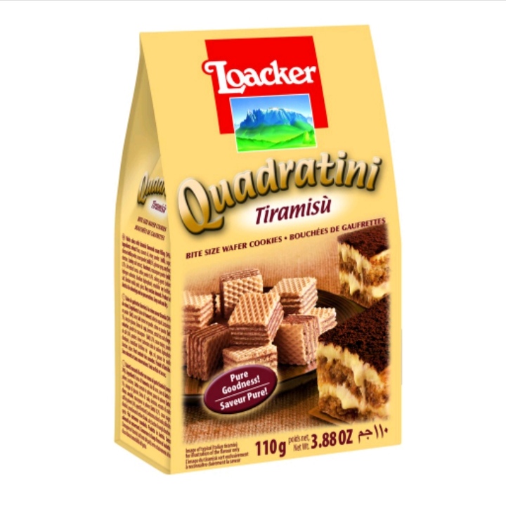 Loacker Quadratini Sponge Cake, 125Gr Pack