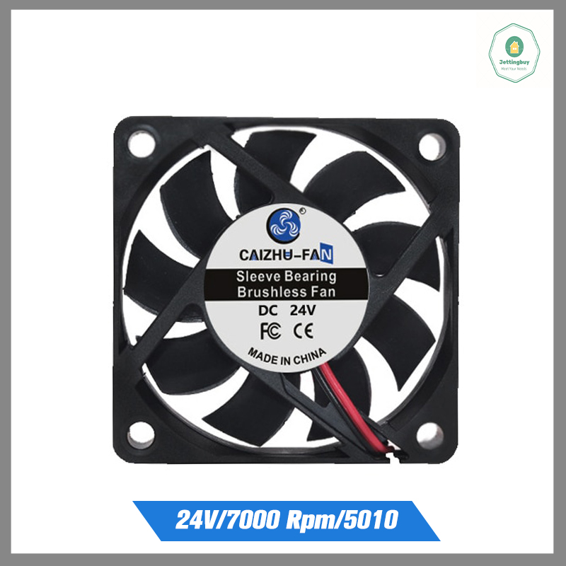 Hot sale dc5010 5012 quạt làm mát 5v 12v 24v thiết bị máy dc động cơ quạt làm mát máy tính cpu mát cung cấp điện quạt cho máy in 3d