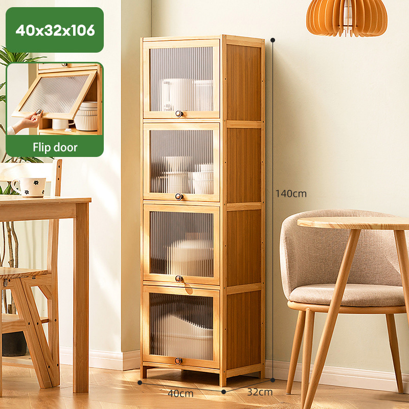 Bookshelf storage shelves, floor-to-ceiling bookcases, household children's storage lockers, against the wall, living room, multi-layer simple solid wood