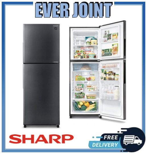 SHARP SJRF36EDS [360L] 2 DOOR J TECH INVERTER REFRIGERATOR 3 TICKS