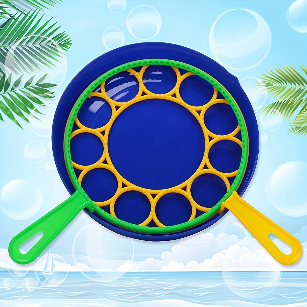 【Hottest Trends】Children Big Bubbles Wand Kit Kids Toys Fancy Bubble Circle Props Parent-child Interaction Props Outdoor Playtime Birthday Party