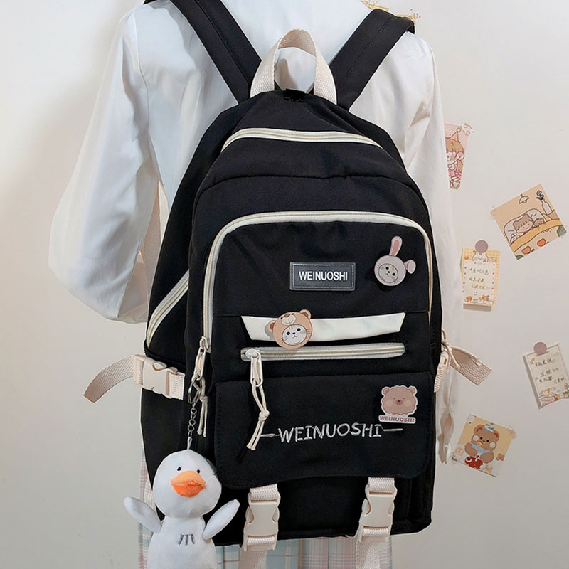 ARCTIC HUNTER large-capacity schoolbag female junior high school students college students backpack high school students niche primary school students