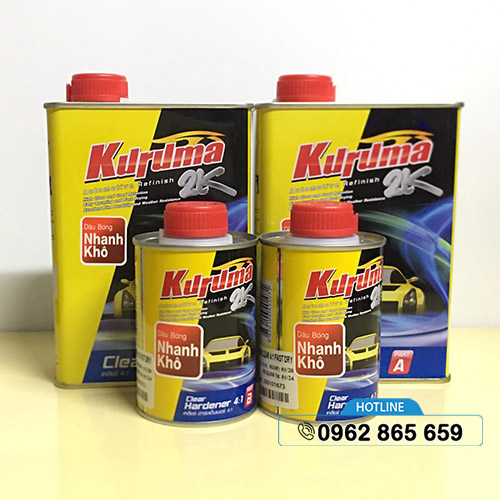 Dầu bóng 2K Kuruma sơn oto xe máy