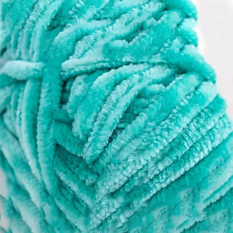 Len nhung Chenille sợi mềm mịn cuộn 100gr