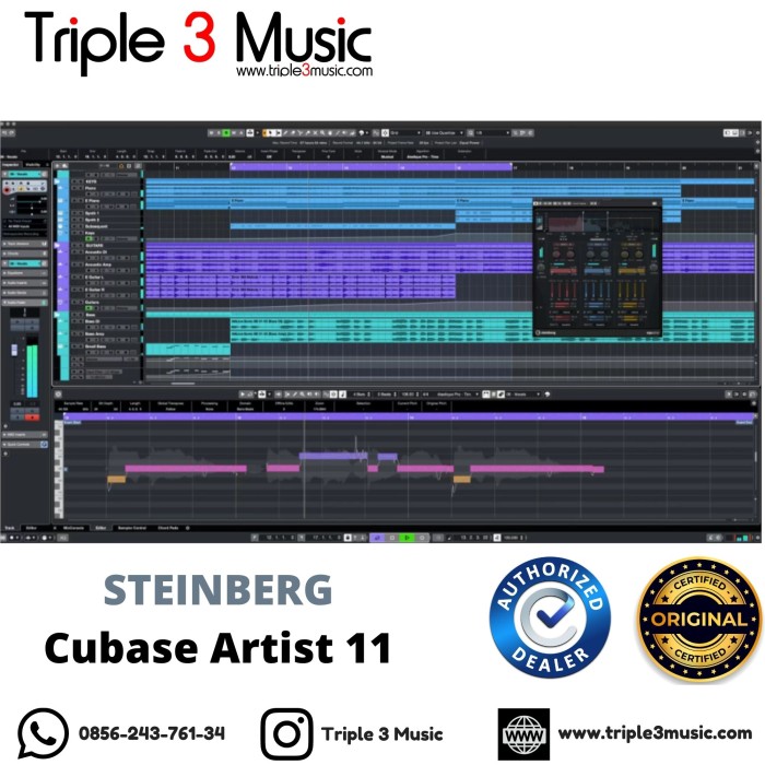STEINBERG Cubase Artist 11 ORIGINAL DAW Software Triple 3 Music