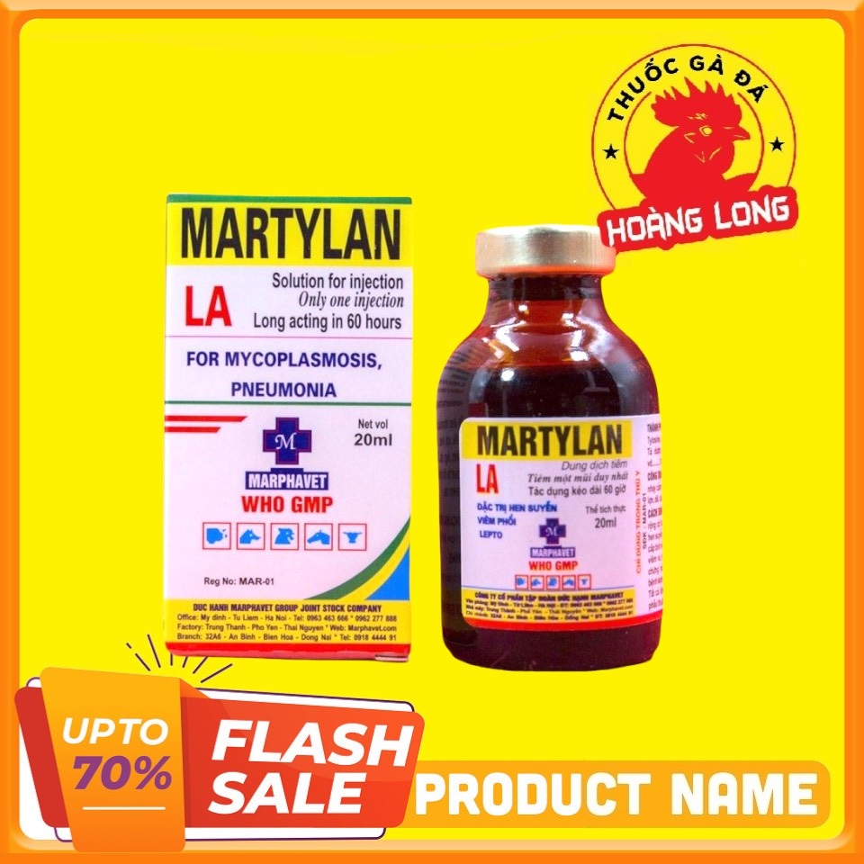 Martylan khò khè cho gà đá