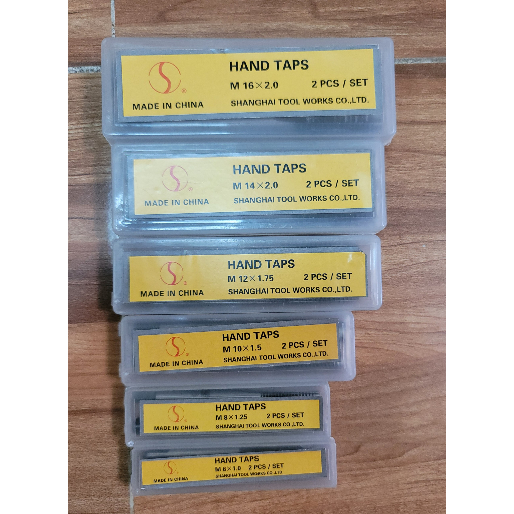 Mũi taro tay, Bộ 2 cái (Răng thô và răng mịn) Từ M3 đến M20