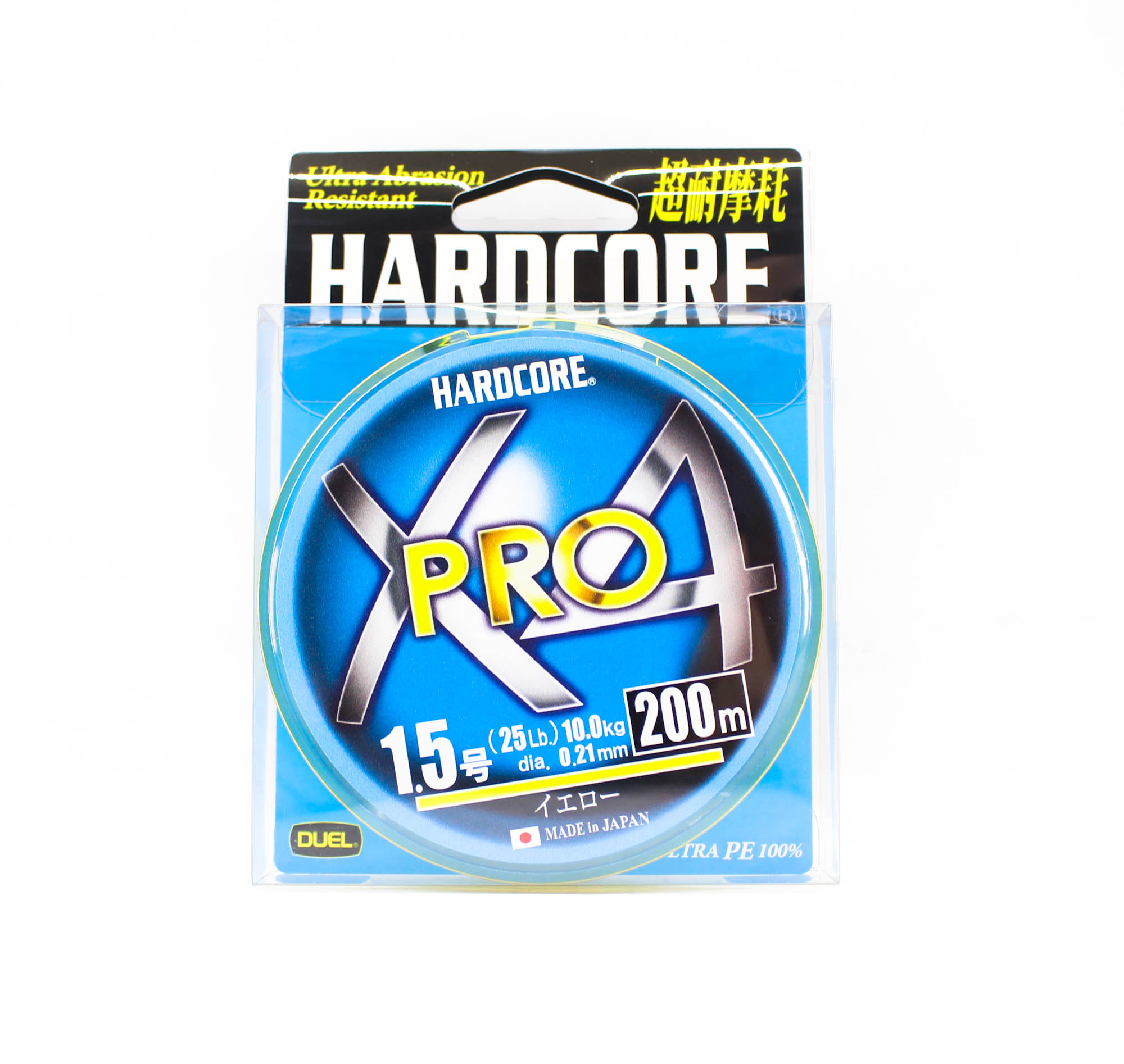 Yo Zuri Duel P.E Line Hardcore X8 Pro 200m P.E 1.5 13.5Kg Yellow H3886-Y