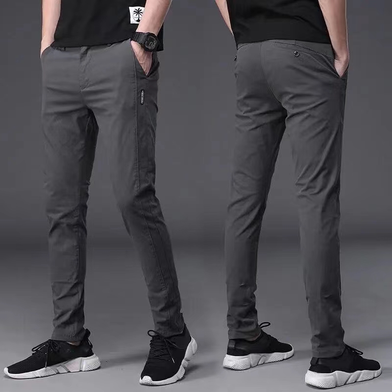 HUILISHI New Design Fashion Men's Slim Fit Straight Pants | Lazada PH
