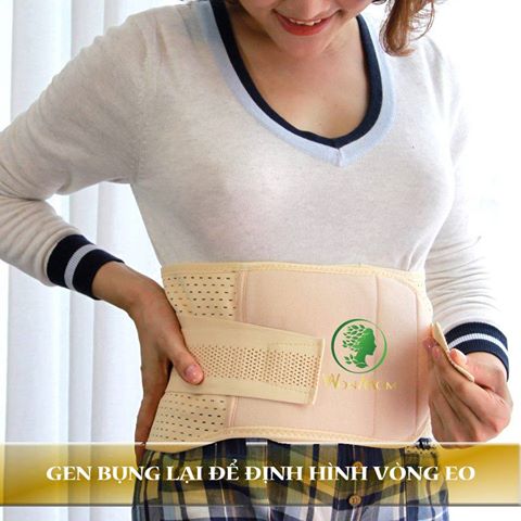 Đai gen nịt bụng định hình eo thon Wonmom E004 100g (Màu da)
