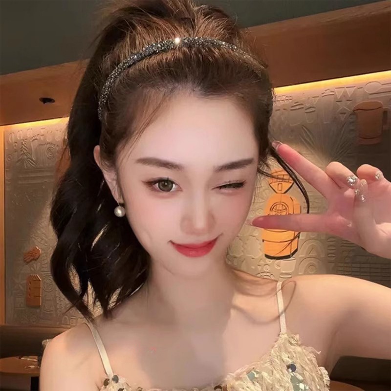 Băng Đô Đính Đá Lấp Lánh Thời Trang Hàn Quốc Cho Nữ