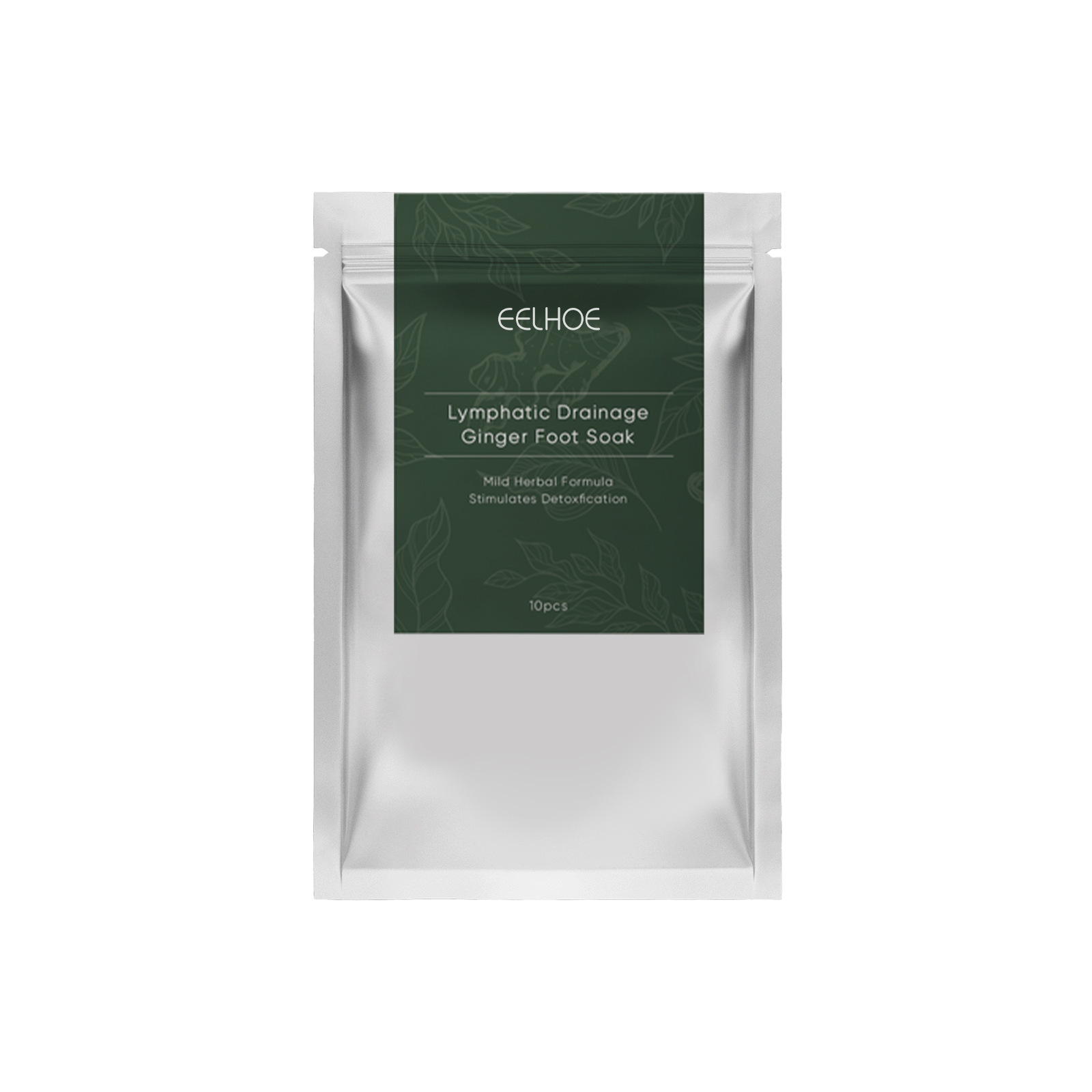 Eelhoe Lymphatic Drainage Ginger Foot Soak Detox Foot Pad Natural Herbal Toxin Cleansing Dispel Dampness Stick Effectively Improves Sleep Quality Organic Detox Beauty Slimming Feet Cleansing Patch