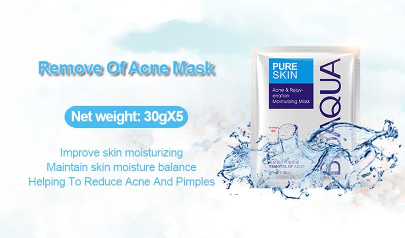 Bioaqua 3 Pcs Anti Acne Removal Face Care Acne Treatment Set Acne Set Acne Serum Acne Cream And Acne Cleanser, 100g+30g+30g. 