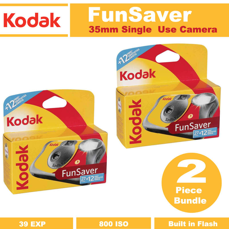 Kodak FunSaver 35mm Single Use Camera 39 Exposures with Flash 