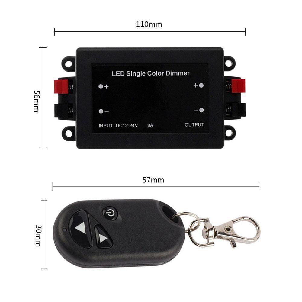 NEMOPH Control DC 8A Switch 12V~24V LED Wireless RF remote control Dimmer Controller