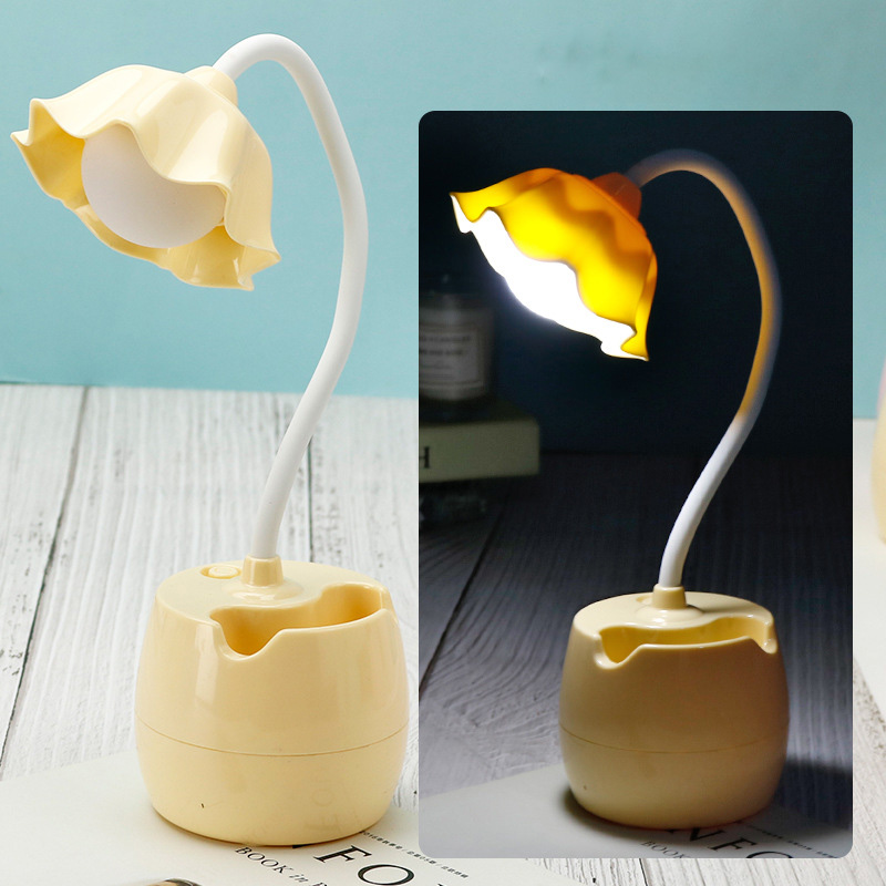 KS LED student learning Xi desk lamp, eye protection desk lamp, dormitory bedroom desk, reading, learning Xi, writing homework, pen holder, small desk lamp