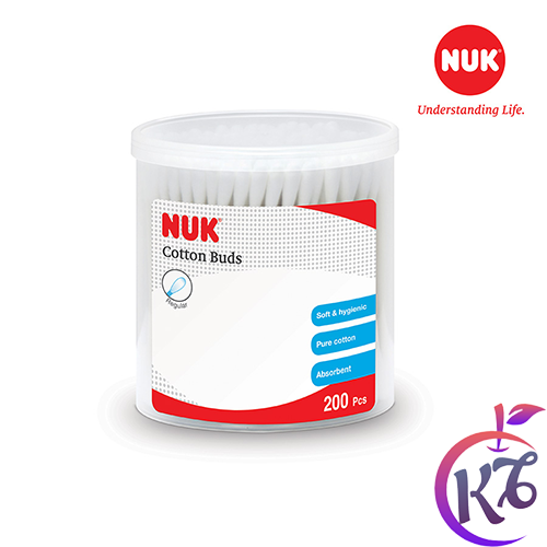 Tăm bông cotton nuk an toàn cho bé 200 cái/hộp - nu66020 - tam bong cho tre em