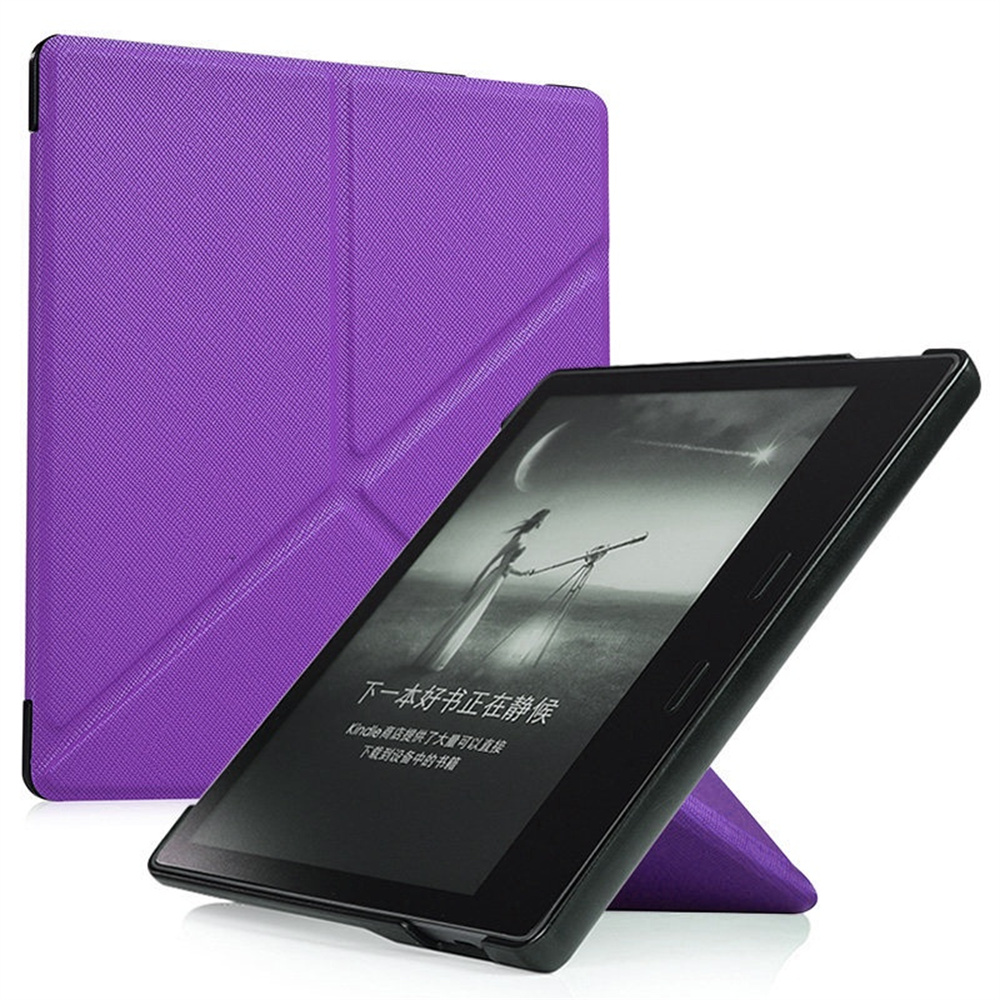 For Kindle Oasis - E-Reader Cover PU Leather Ultra Light Foldable Origami Case with Stand 7'' Kindle Oasis 3/2 Cover