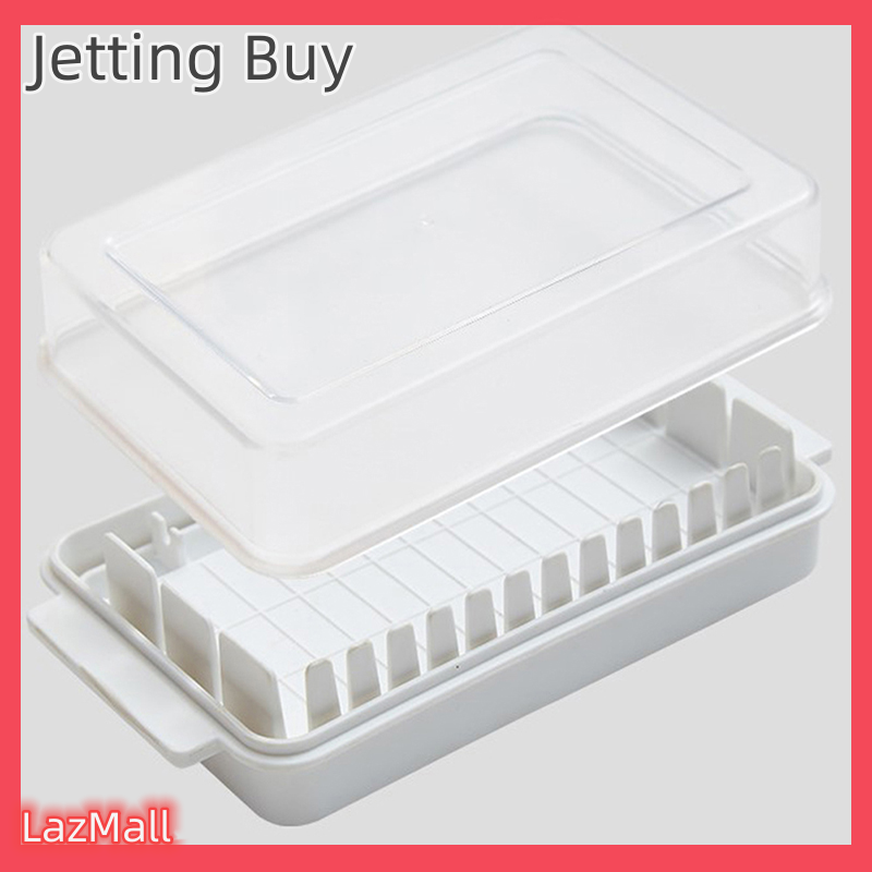 【Jettingbuy】 Flash Sale Kitchen Butter Dish Box Holder Tray With Lid Cheese Board Storage Container