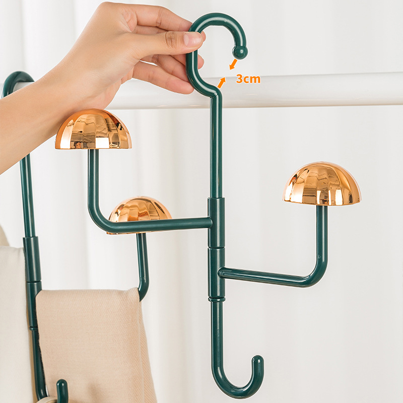 Hat Rack Folding Hat Organizer Cap Hat Hanger Closet Door Hat Hook Wall Mount Tie Scarf Holder for Entrance Hallway Bedroom Closet