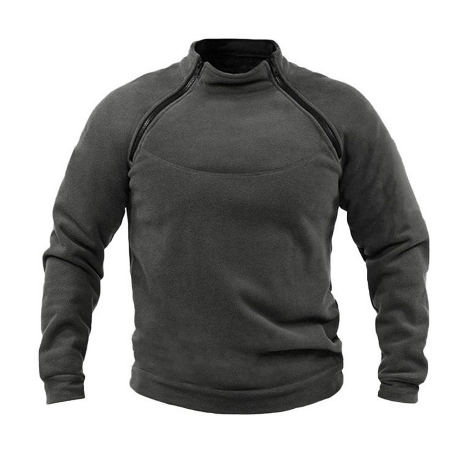 Ishara Zipper Pathwok Sweatshirt Casual Men Sweatshirt and Cozy Men's Stand Collar Sweatshirt Stay Warm and Trendy This Fall/winter