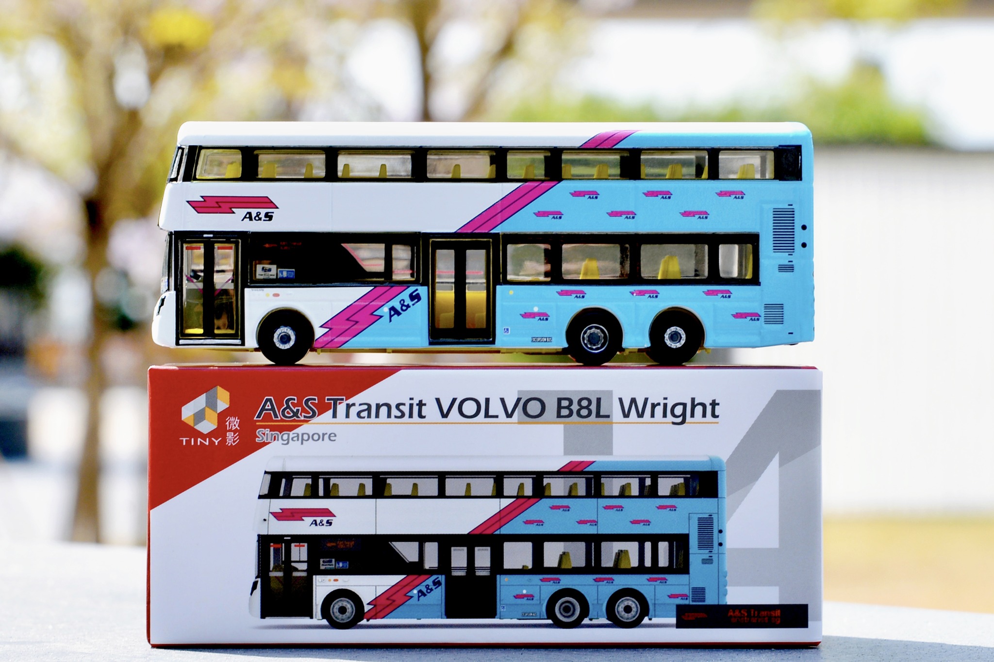 SG Seller: TINY SG14 A & S Transit Volvo B8L Wright 1:110 Scale Hot ...