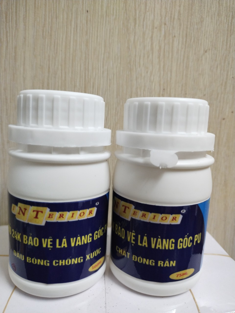 Cặp phủ bảo vệ lá vàng gốc PU (2 thành phần) size nhỏ 175ml