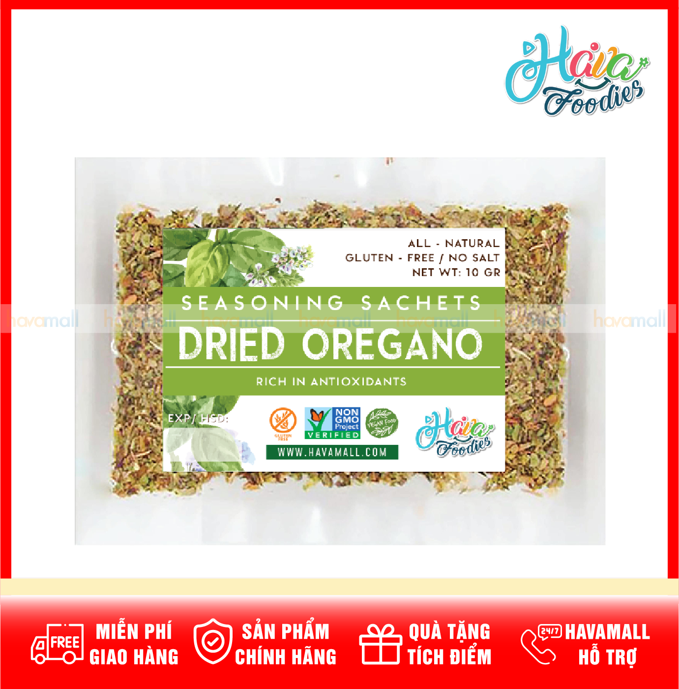 [HOÀN TIỀN MAX 10%][ HÀNG CÔNG TY NHẬP KHẨU ] Lá Oregano Khô Ý 10gr