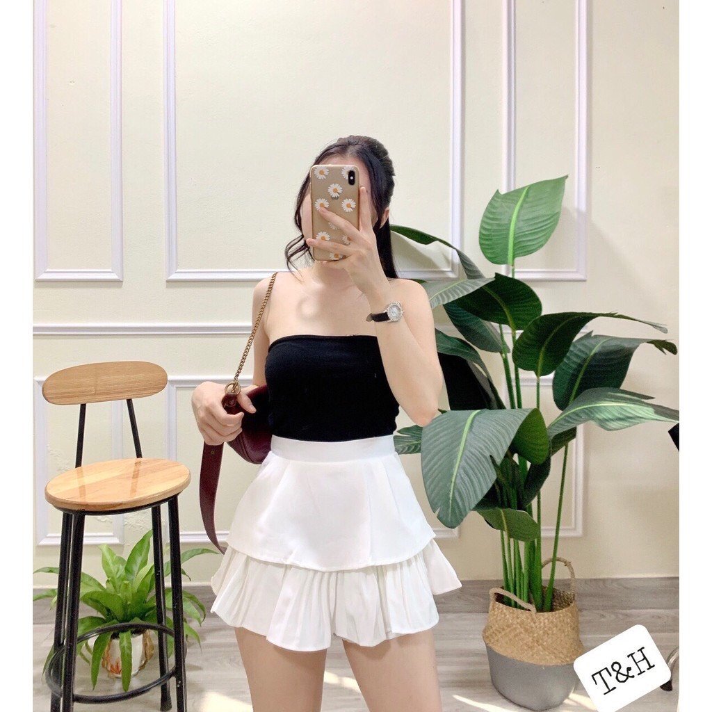 Quần váy xếp li hai tầng thời trang ( Có Big Size )