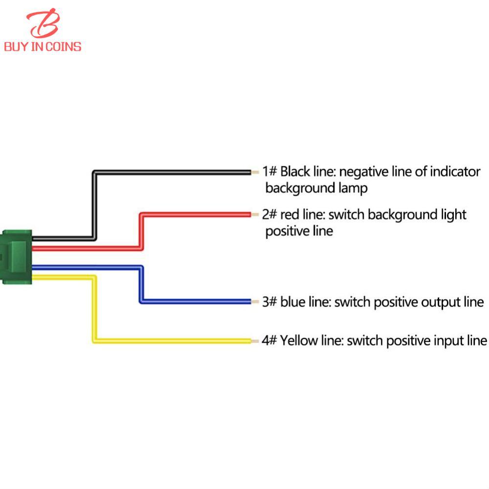 BC Đèn Sương Mù Công Suất LED DRL Cho Xe Hơi Nút Sưởi Gương Chiếu Hậu Công Tắc Phía Sau Đèn Xanh Lục Kèm Dây Cáp Cho Toyota Camry Prius Corolla