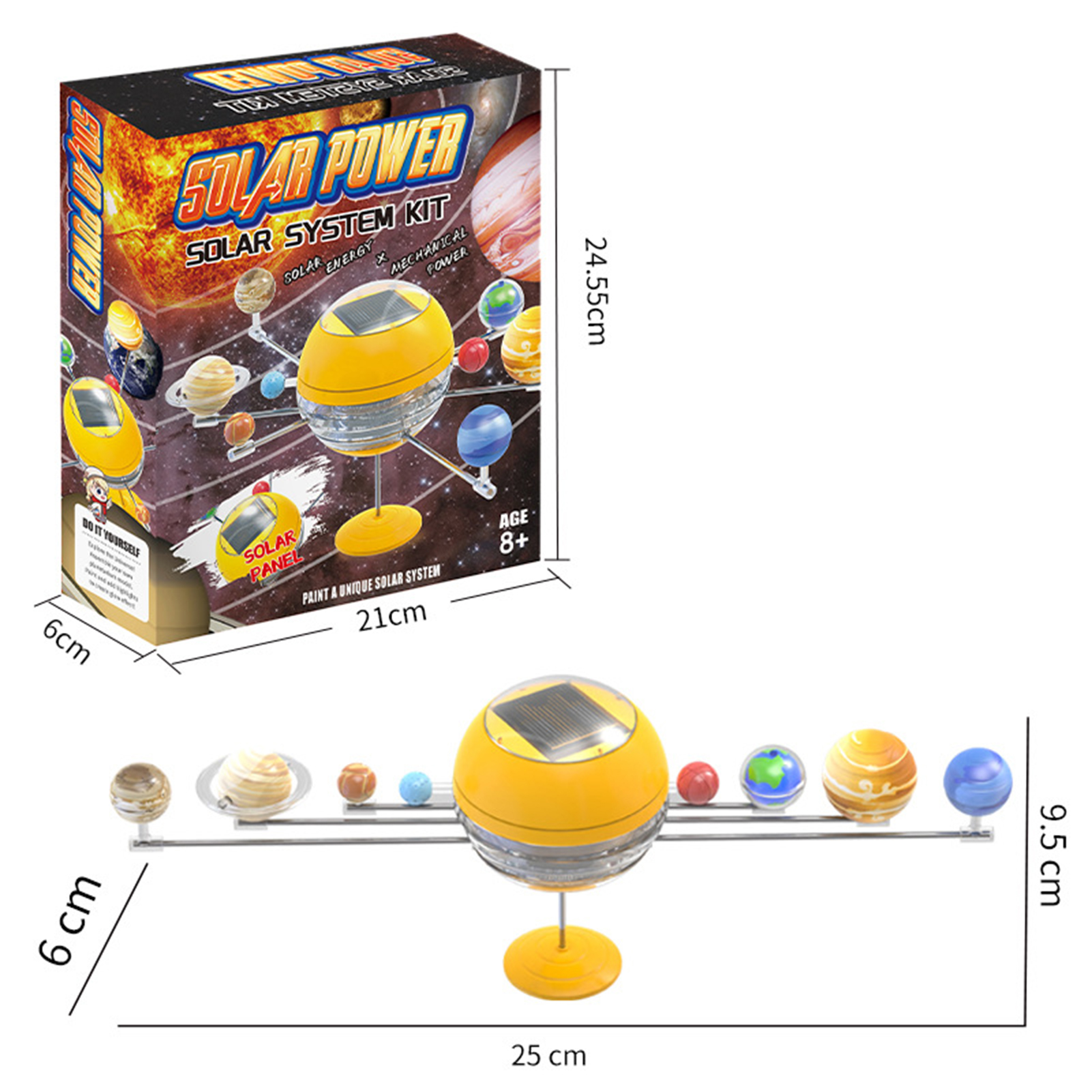 218s Diy Solar System Toy Solar System Model Kit Stem Educational Solar System Toy Set 3d Sun Planets Model for Boys and Girls Diy Assembly Universe Astronomical Science Learning Gift