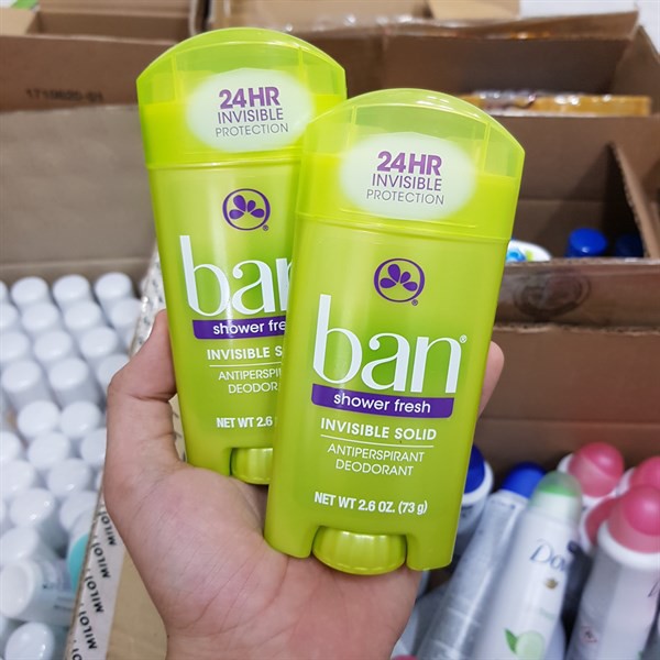 Lăn Khử Mùi Ban Shower Fresh Invisible Solid Deodorant 73g