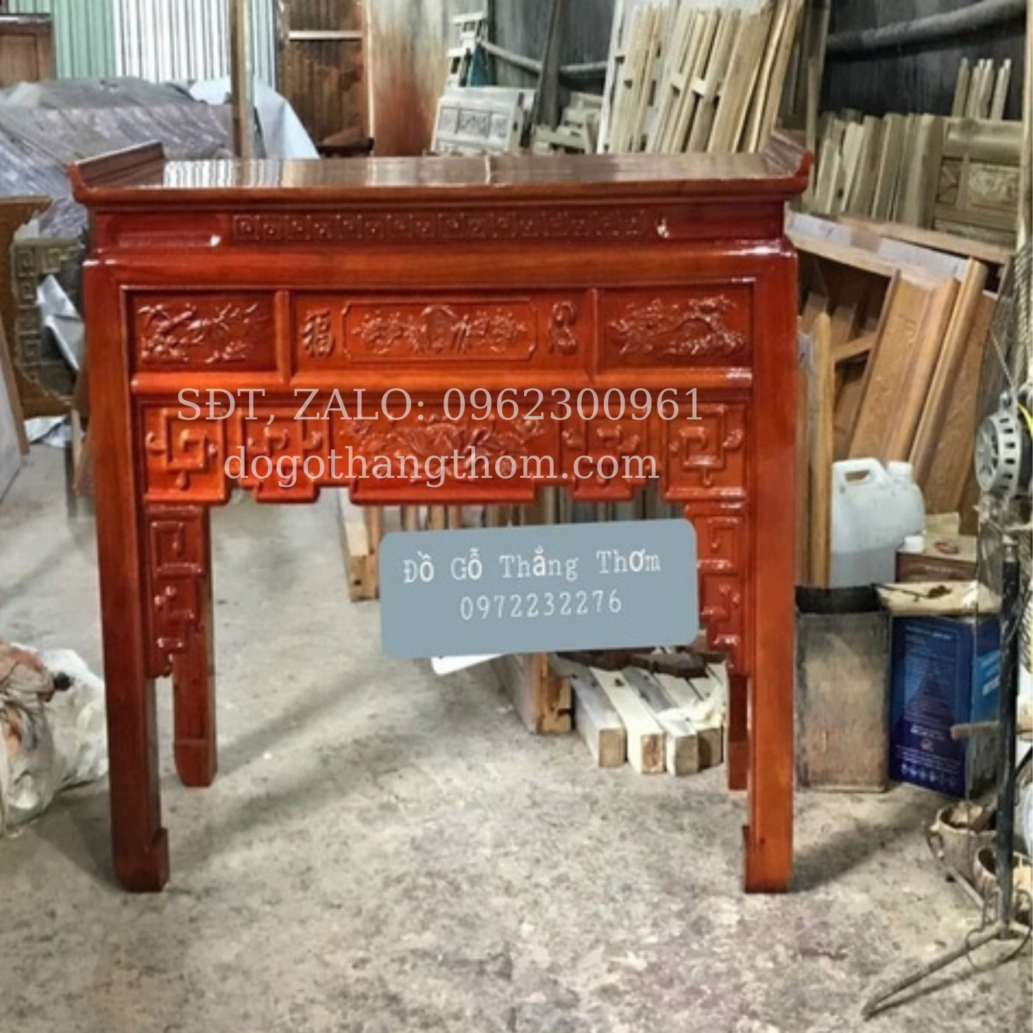 Án gian gỗ nhãn rộng 175cm