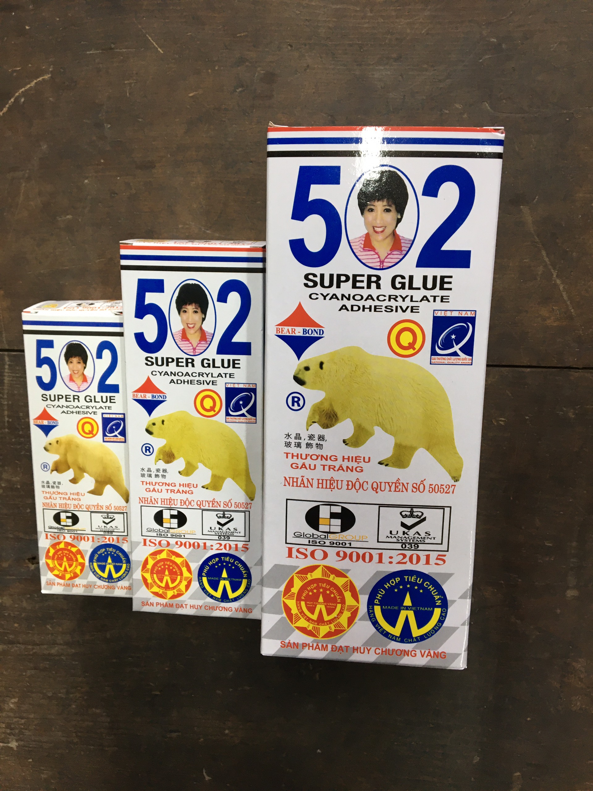 Keo dán sắt 502 hiệu Con Gấu 100ml / 200ml / 500ml, keo dán siêu dính