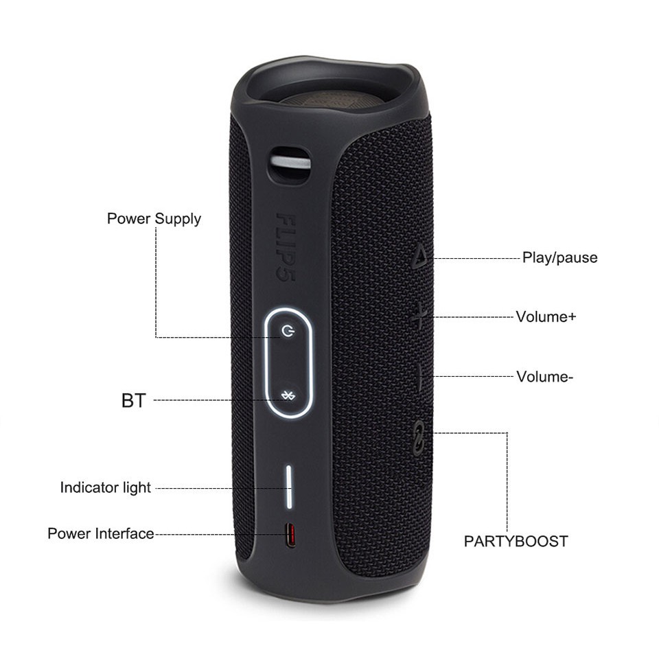 【Inventory ready 】♥ Free shipping+COD ♥JBL Bluetooth Speaker Flip5 Mini Portable Waterproof Wireless BT Speaker Bass Stereo Music Outdoor Travel Party