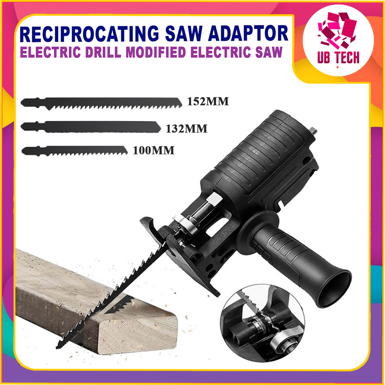 Portable Reciprocating Saw Converter Modified Electric Drill Power