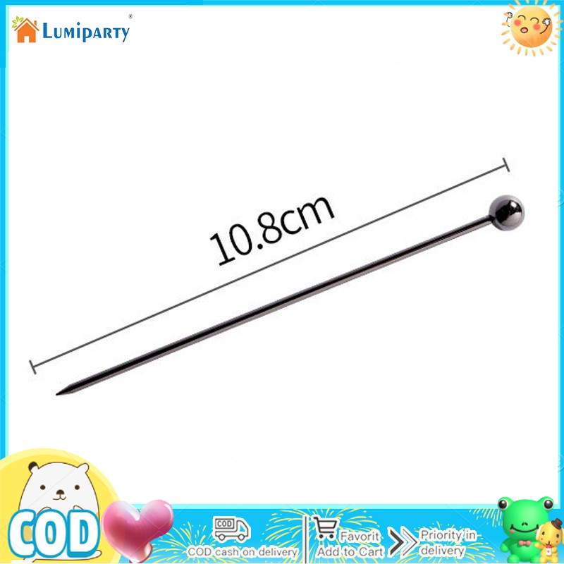 Stainless Steel Gold Plated Cocktail Picks Cocktail Pin For Cocktail Drink Picks Sticks Buffet Cupcake Decorations Fruit fork