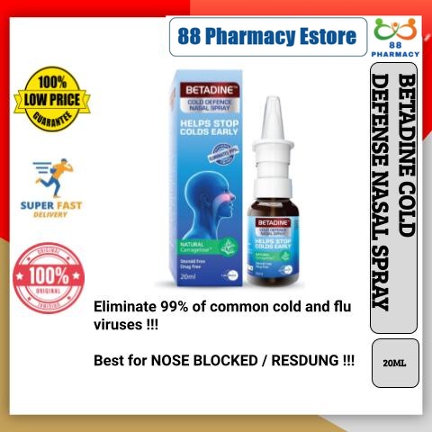 BETADINE COLD DEFENSE NASAL SPRAY 20ML | Lazada