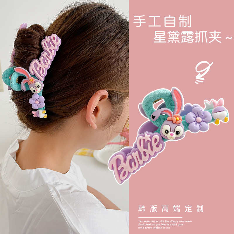 New Korean Hair Rope Hairpin Sweet Cute Cartoon Bear Dual Purpose Bracelet Rubber Band For Woman Girls Hair Accessories