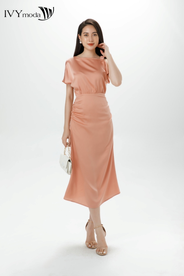 Đầm lụa lệch vai - Phedra Dress IVY moda MS 48M7457