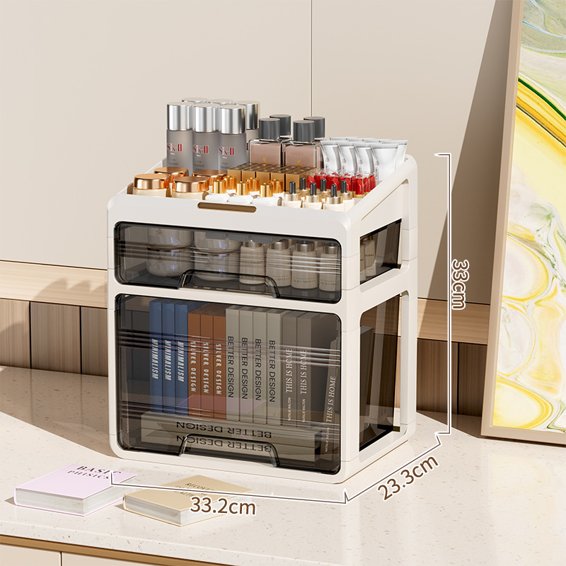 YONUO Desktop storage box, drawer, hair accessories, multi-layer storage cabinet, lipstick, cosmetics, jewelry box, stationery, multifunctional sorting box