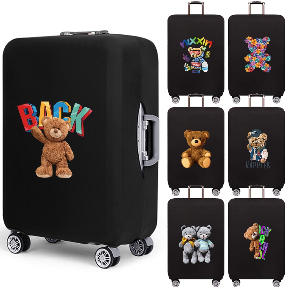 Travel Luggage Protective Cover For 18-21 Inches Suitcase Protect Cover  Letter Print Trolley Elastic Dust-proof Accessory Cover
