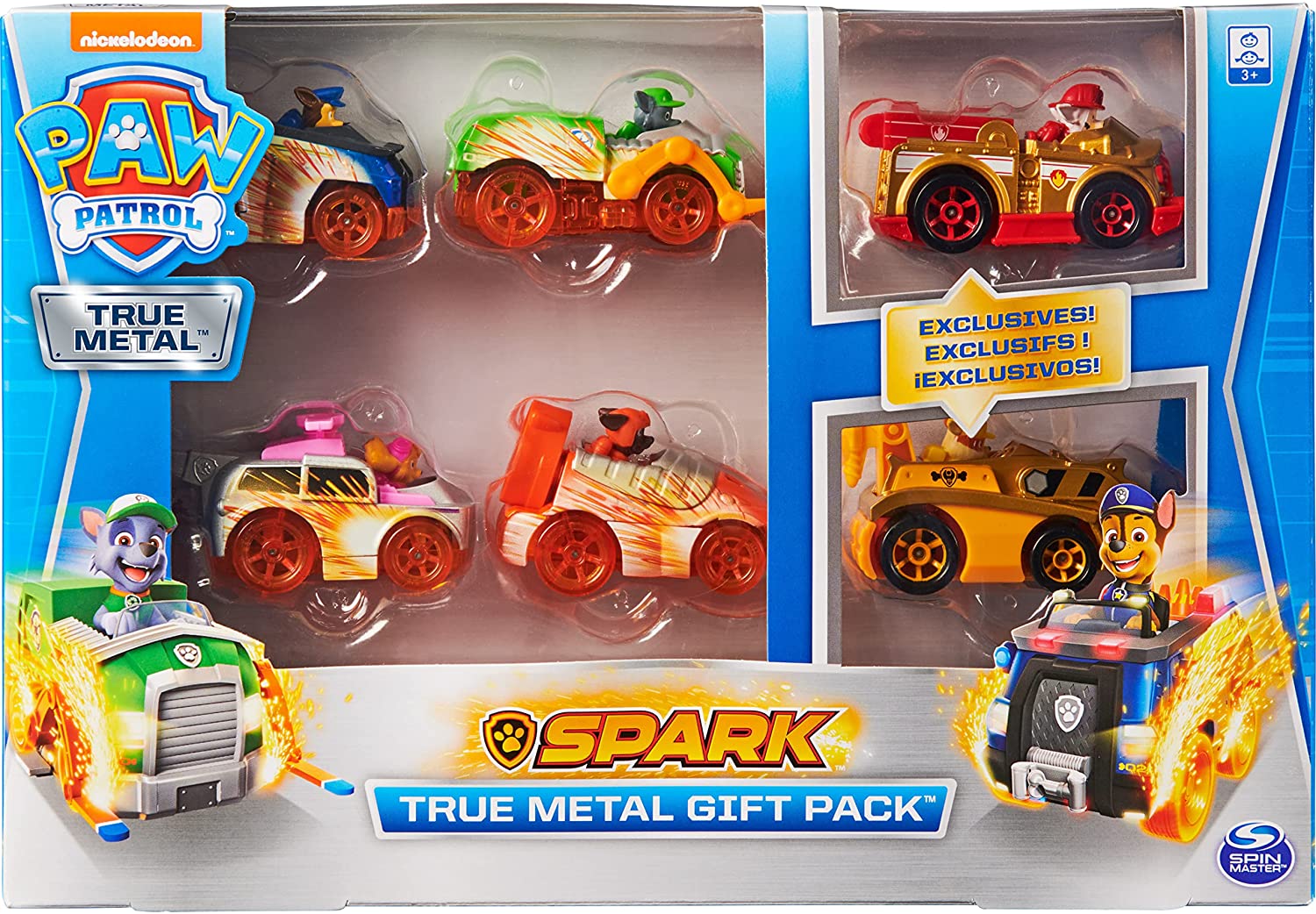 true metal paw patrol cars