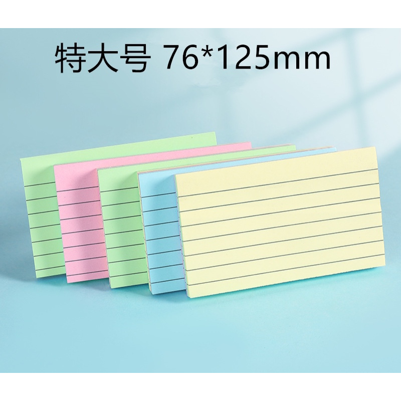 Giấy Note Hình Chữ Nhật - Nhiều Màu Nổi Bật (100 tờ - 3 kích thước)