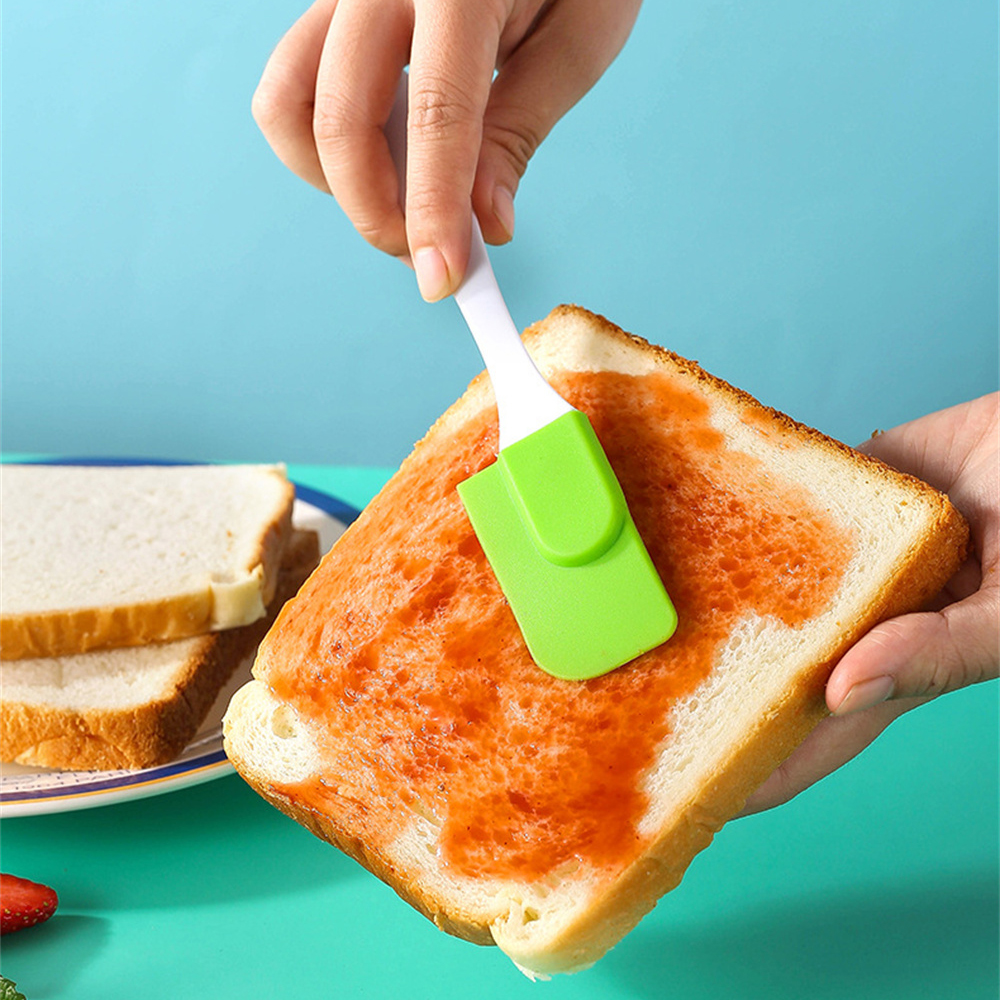 costel Cake baking tool with extended handle, silicone cake split type small shovel, cream scraper, cake rubber scraper