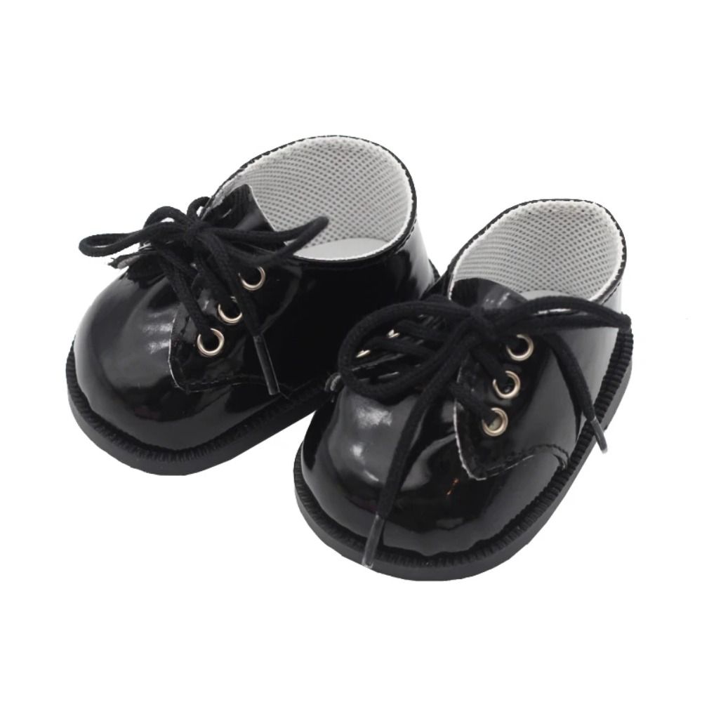 Tesdfd labubu macaron cheap 1 pair 8.5cm/9cm Giày búp bê vải labubu Buộc dây Mini Giày da búp bê Phụ kiện búp bê Dễ thương Giày quần áo búp bê Tự làm
