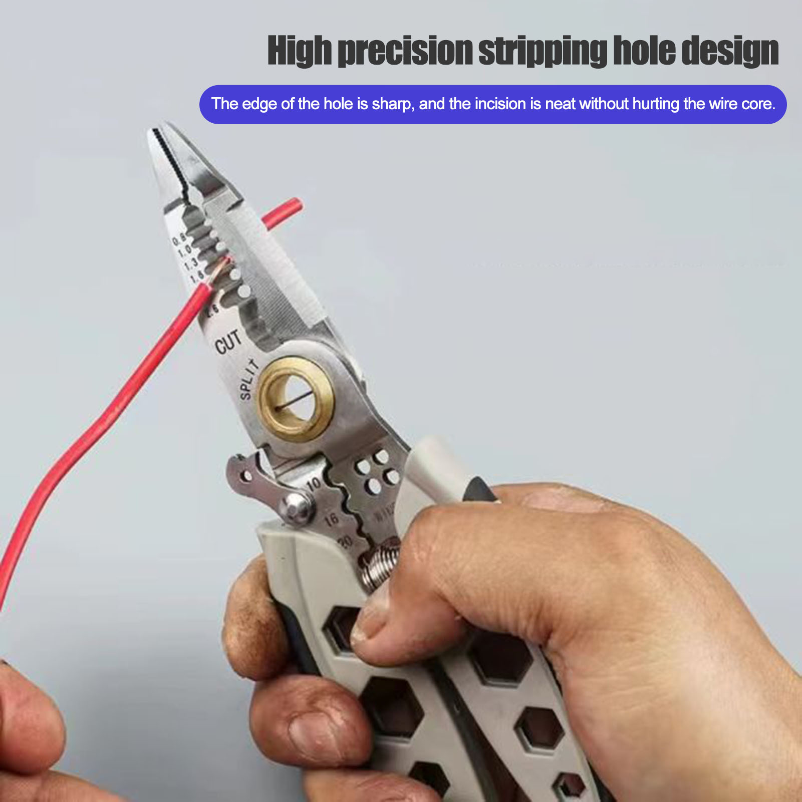 Premium Wire Stripping Pliers Professional Multipurpose Wire Stripper Crimping Tool for Cutting and Stripping