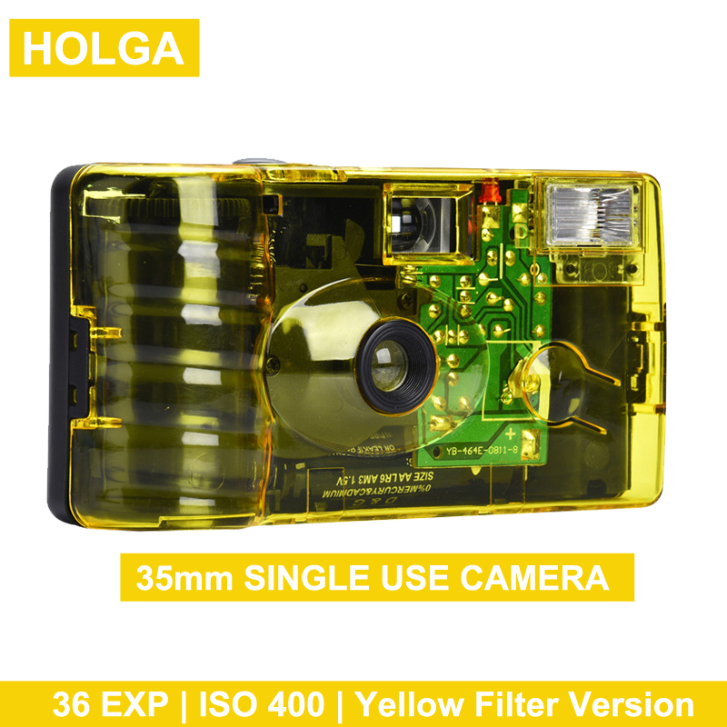 disposable camera yellow